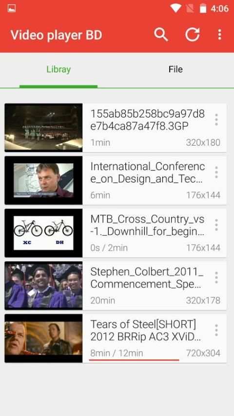 Video player BD 1 تصوير الشاشة