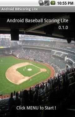 Android baseball Scoring Lite screenshot 1