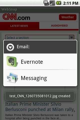 WebSnap screenshot 1