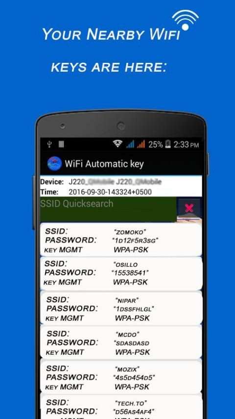 Master Wifi Key Automatic स्क्रीनशॉट 1