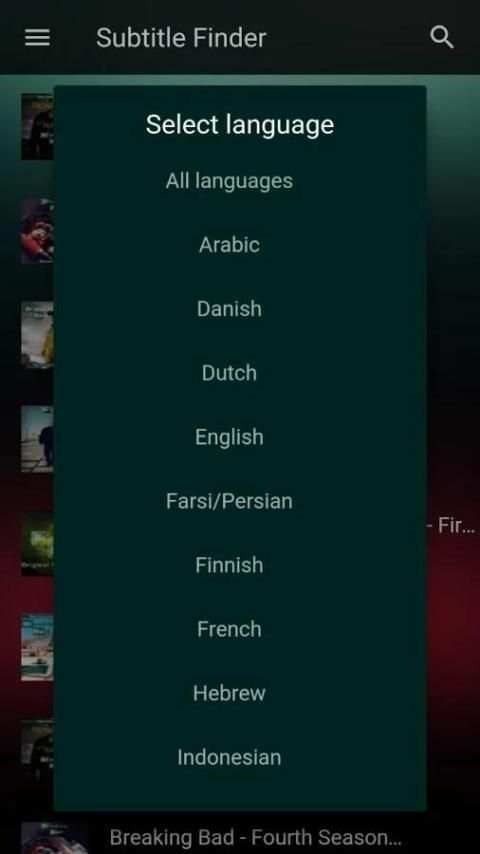 Subtitle Finder स्क्रीनशॉट 3