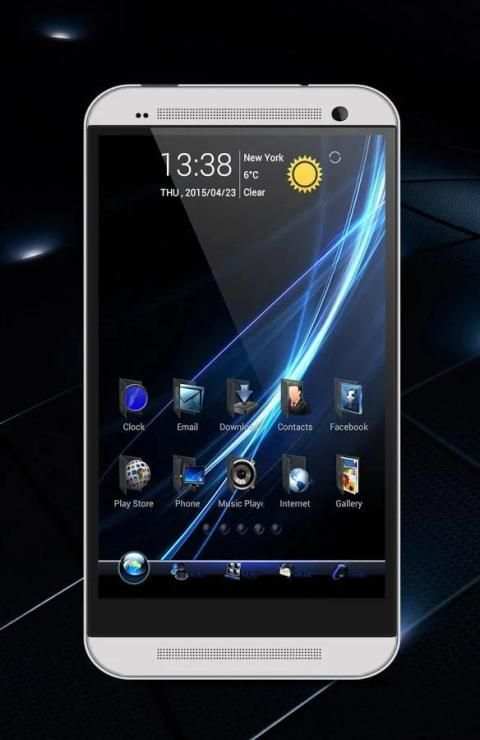 Free Windows Theme Go Launcher 3 تصوير الشاشة