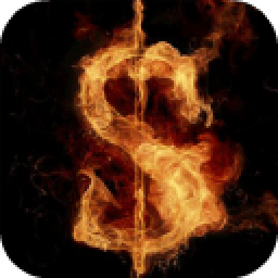 Dollar On Fire Live Wallpaper icon