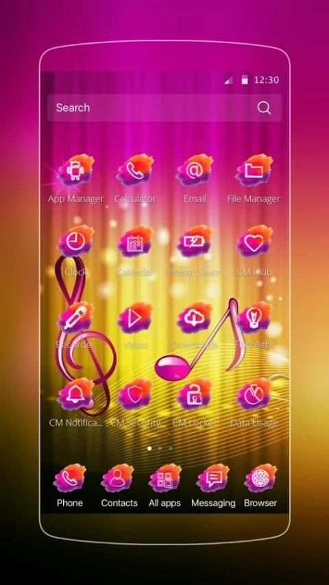 Gold Music Theme screenshot 2
