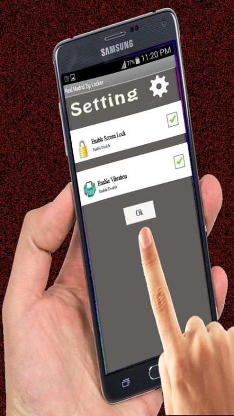 Zipper Lock:Real Madrid Flag screenshot 7