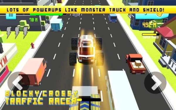 Blocky Crossy Traffic Racer 2 تصوير الشاشة