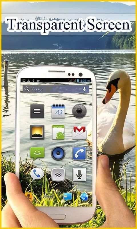 Transparent Screen Launcher Pr 7 تصوير الشاشة