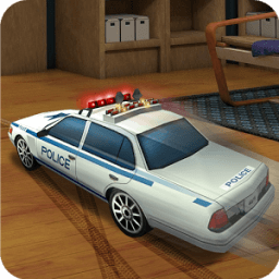 ikon Drive Police Car House 3D