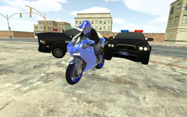 Motorbike vs Cop Car Chase screenshot 3