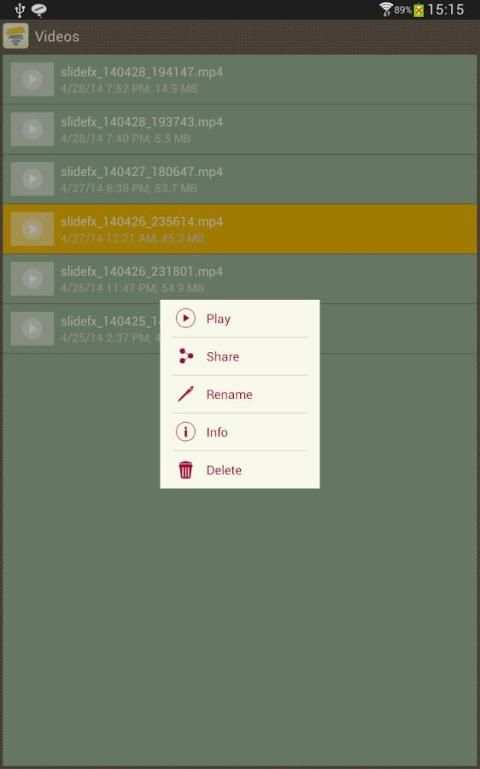 SlideFX Video Creator 2 تصوير الشاشة