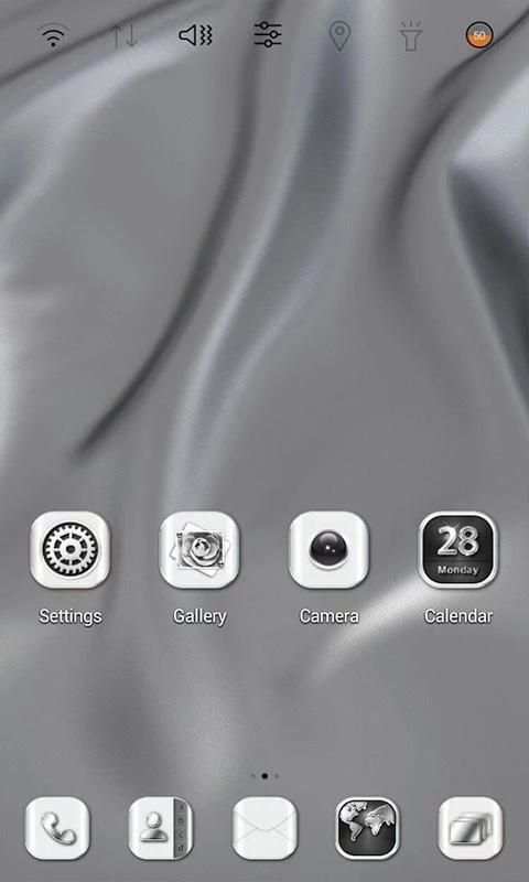 HD Silver Wallpaper theme 2 تصوير الشاشة