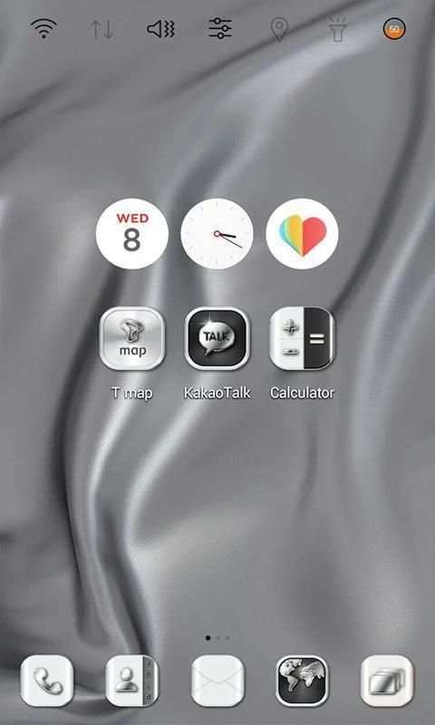 HD Silver Wallpaper theme 3 تصوير الشاشة
