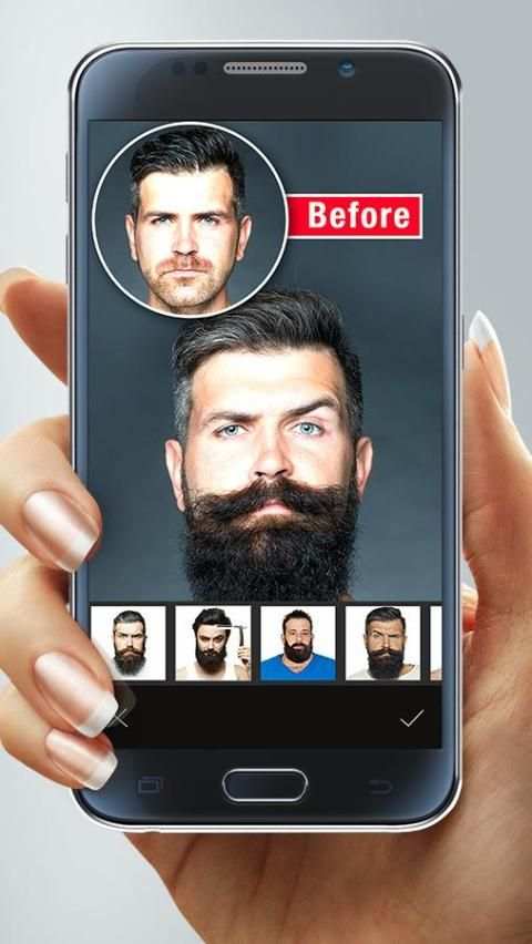 Man Hair Mustache Photo Editor screenshot 4