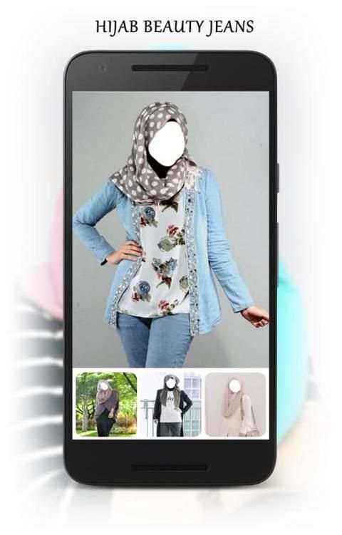 Hijab Beauty Photo Montage скриншот 2