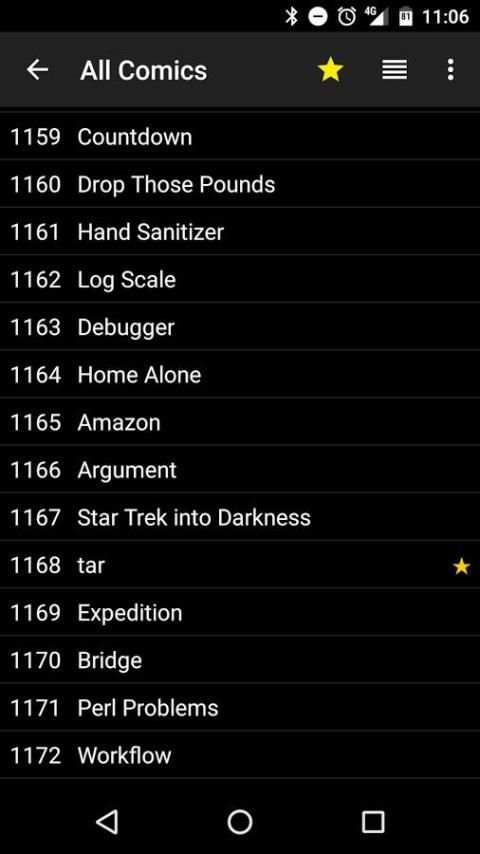 Browser for xkcd screenshot 1