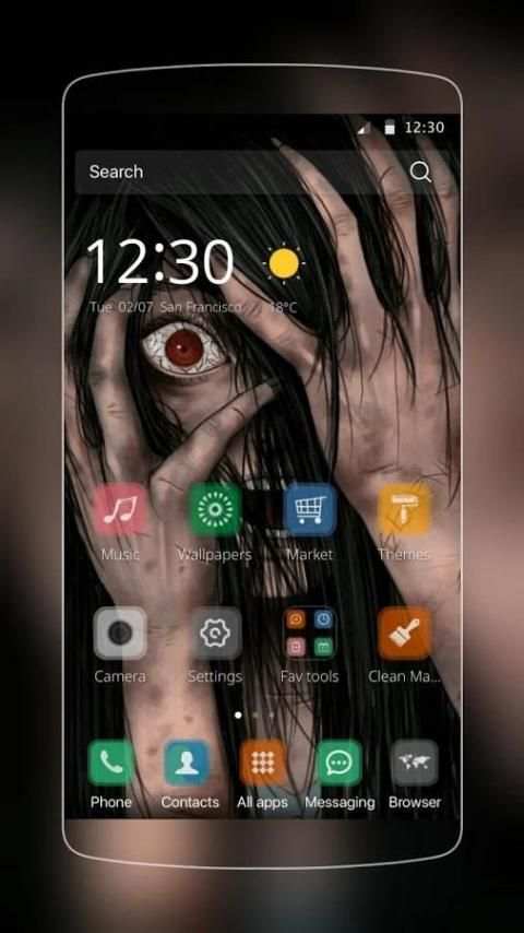 Horror Eyes Theme screenshot 3