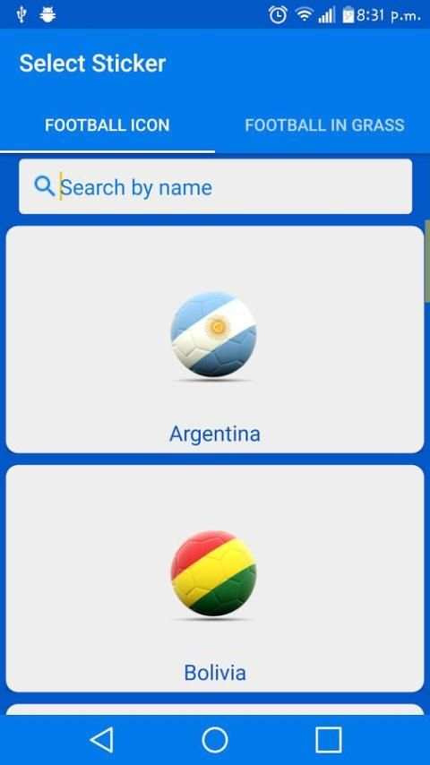 Copa America Stickers скриншот 1