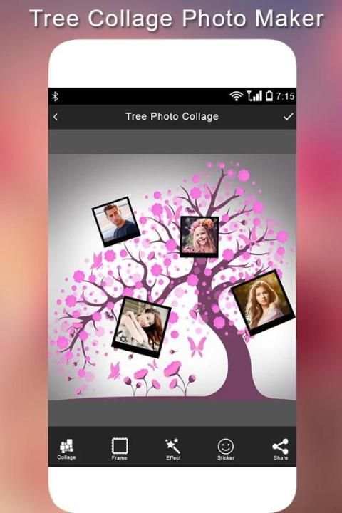 3D Tree Photo Collage Maker скриншот 4