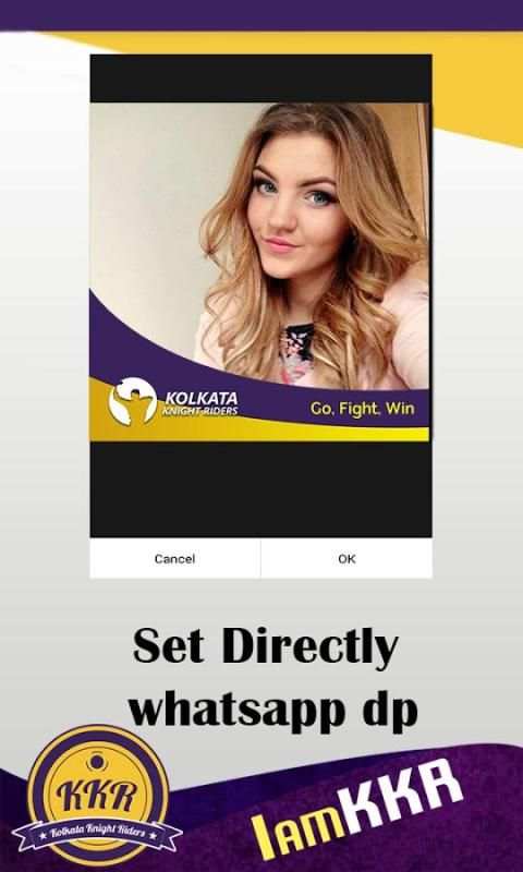 Support KKR IPL Team DP Maker screenshot 1