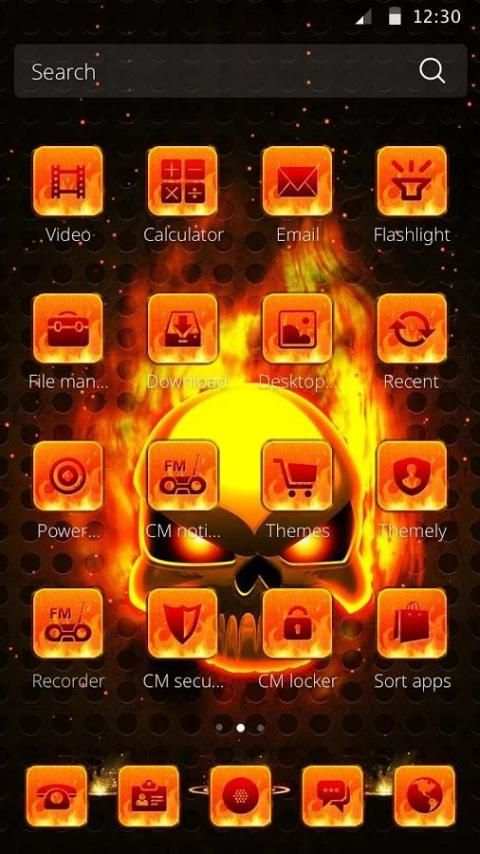 Api Tengkorak Tema screenshot 3