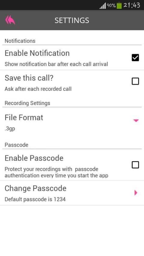 All Call Recorder screenshot 1