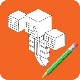 Draw game heroes on the phone icon