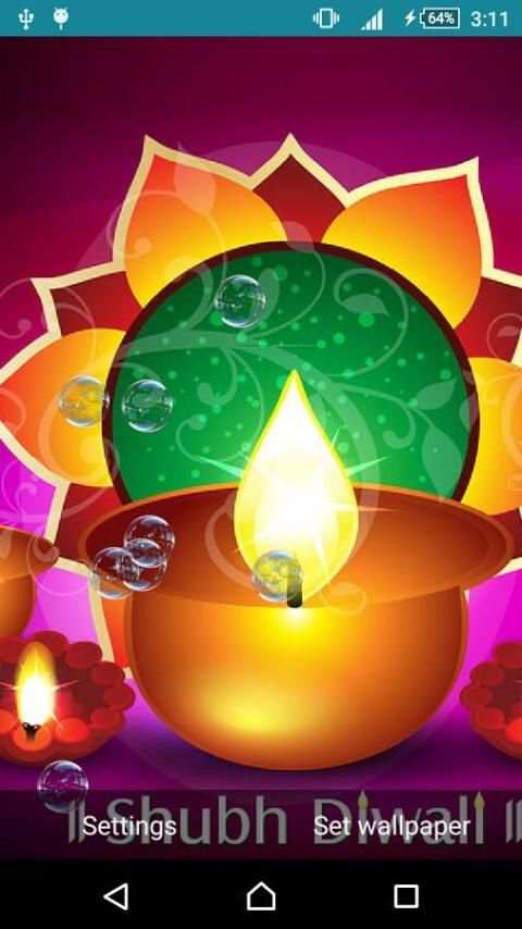 Diwali Bubble Live Wallpaper 3 تصوير الشاشة