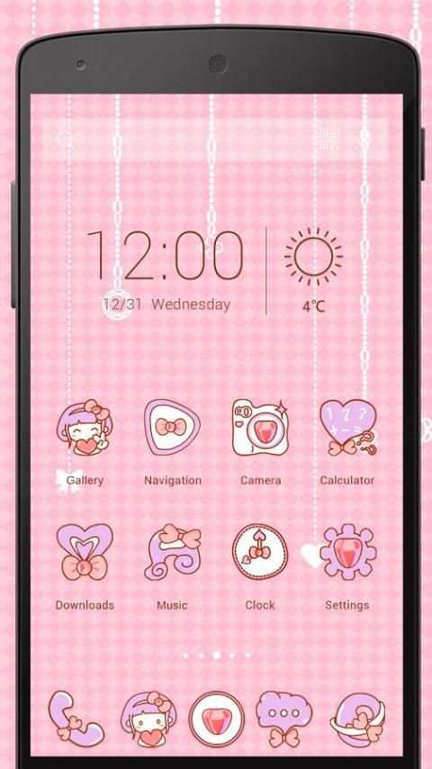 Tema Kartun Icon Imut screenshot 3