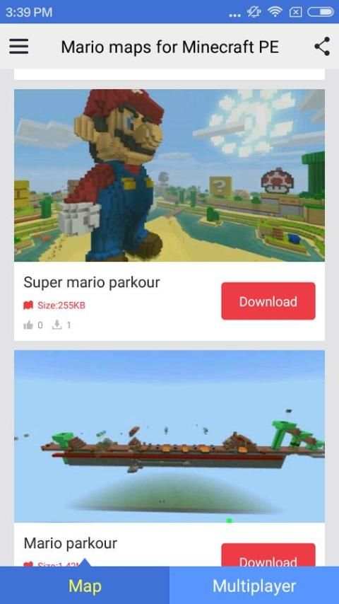 Mario maps for Minecraft PE 3 تصوير الشاشة