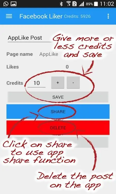 Liker for Facebook screenshot 2
