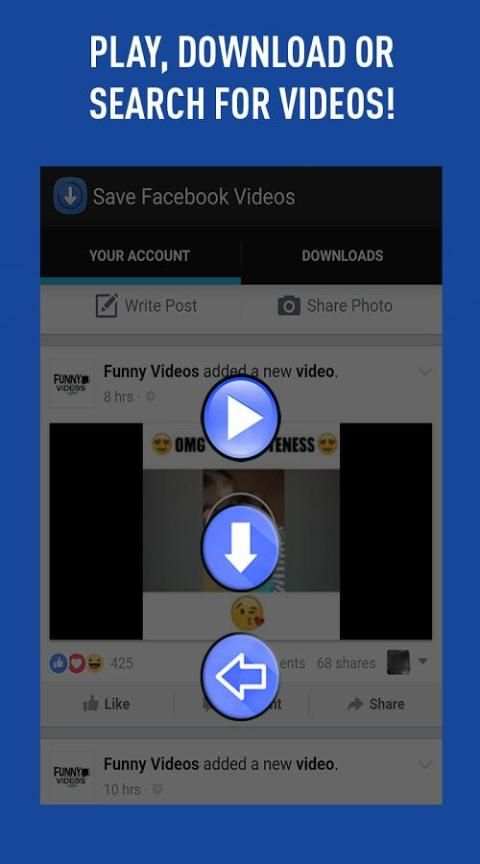 Save Facebook Videos screenshot 2