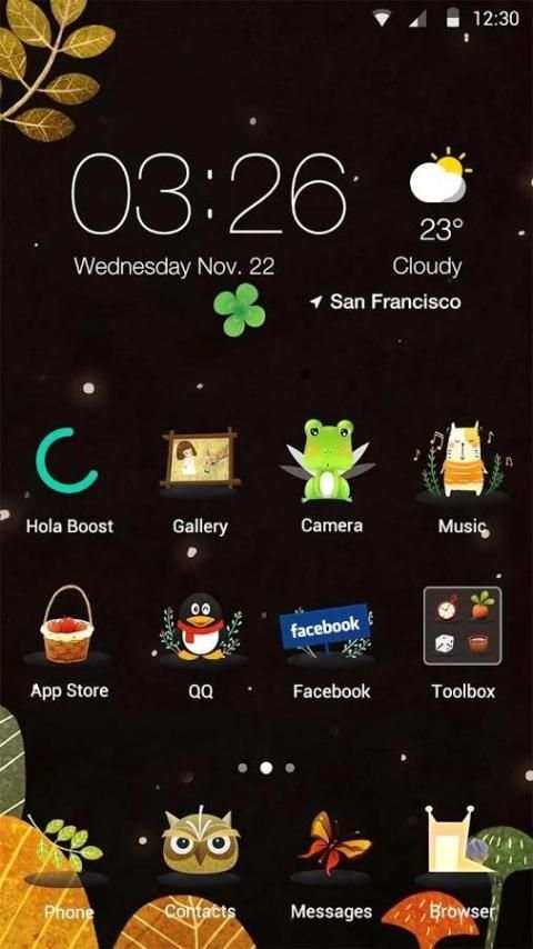 Forest Critters Hola Theme screenshot 4