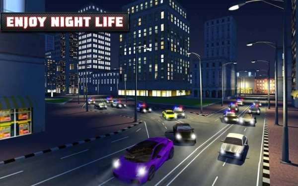 Police Car Chase Night Escape screenshot 10