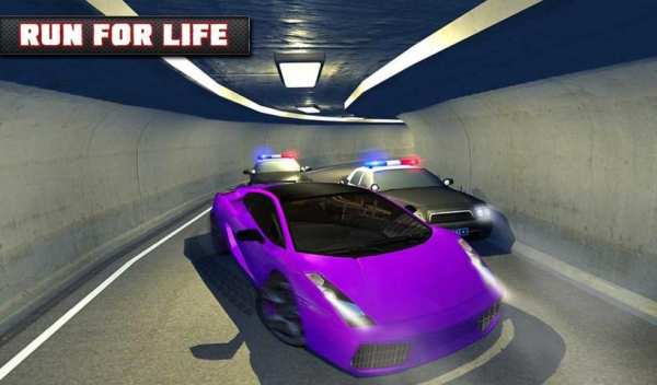 Police Car Chase Night Escape screenshot 3