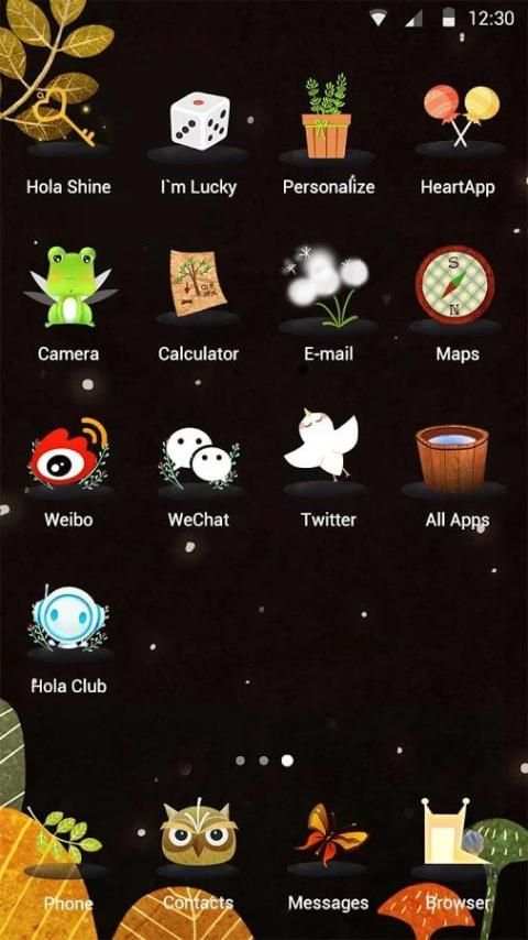 Forest Critters Hola Theme screenshot 2