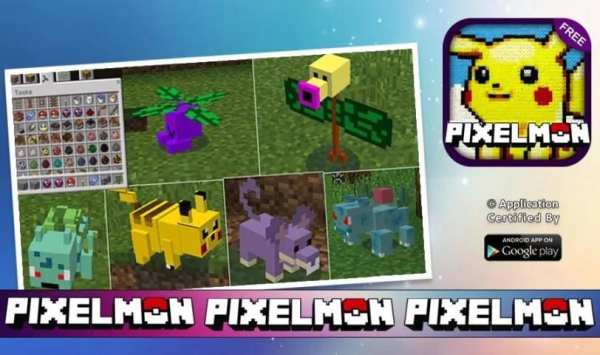 Pixelmon Mod Go Run Minecraft स्क्रीनशॉट 2