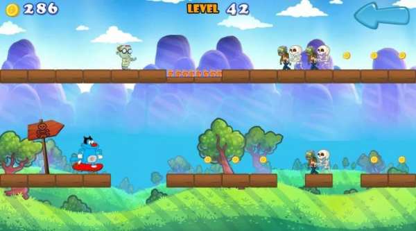 Angry oggy Run скриншот 1
