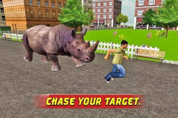 Angry Rhino Revenge Simulator screenshot 1