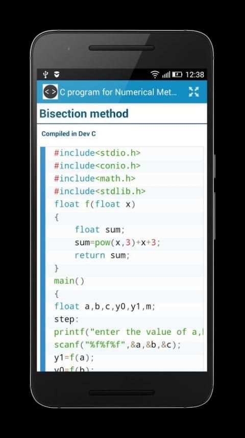 C program for Numerical Method скриншот 7