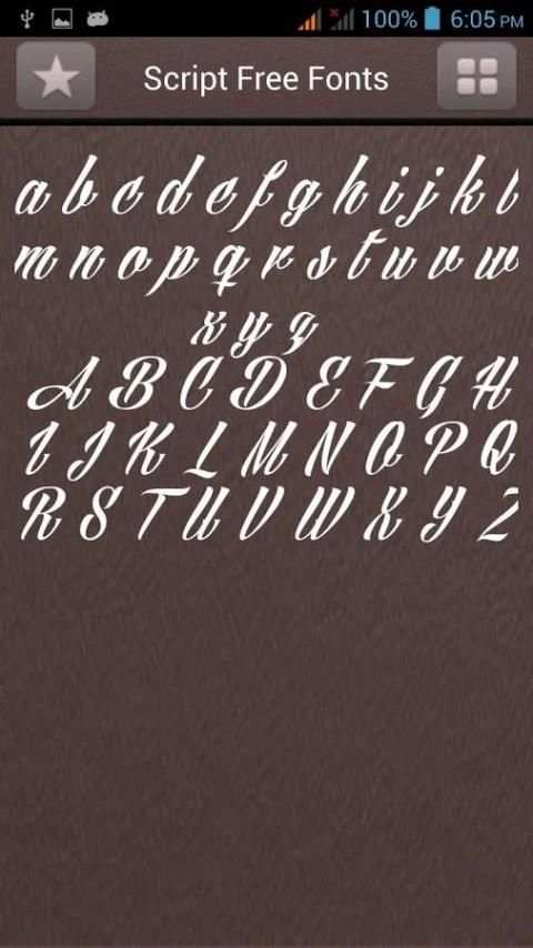 Script Font Style скриншот 4