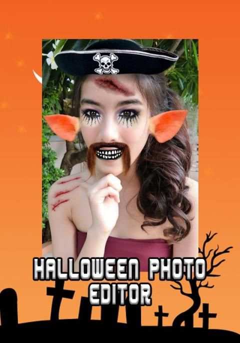 Halloween Makeup photo editor 3 تصوير الشاشة