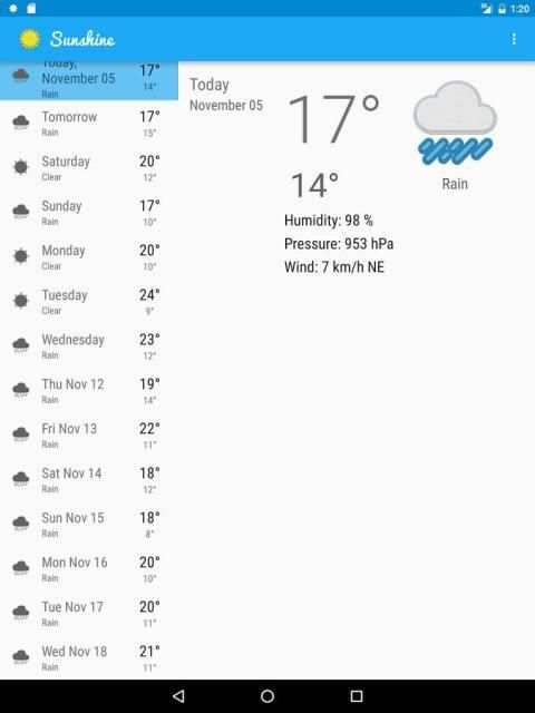 Sunshine Weather screenshot 2