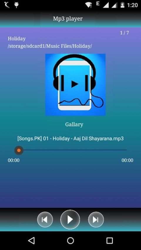 SdCard folder player скриншот 1