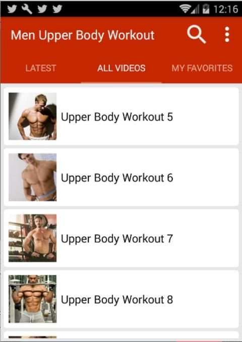 Upper Body Workout For Men скриншот 3