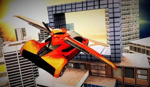 Sport Car Flying Simulator pro स्क्रीनशॉट 2