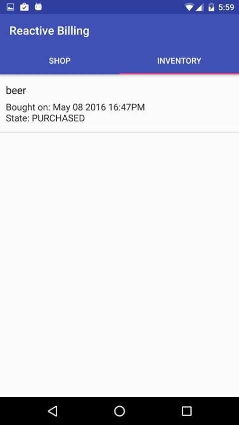 Reactive Billing Example 4 تصوير الشاشة