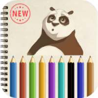 Coloring Book : Panda Kung Fu