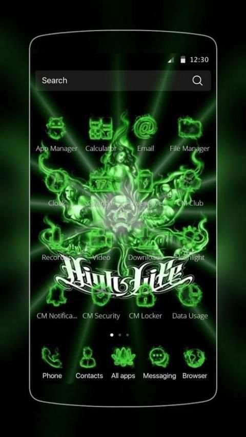 Rasta Weed Launcher Tema screenshot 2