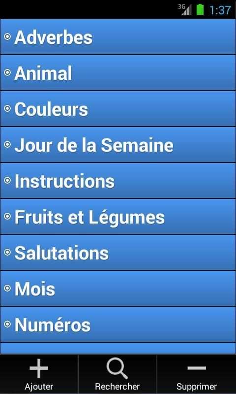 Vocabulaire Anglais скриншот 4