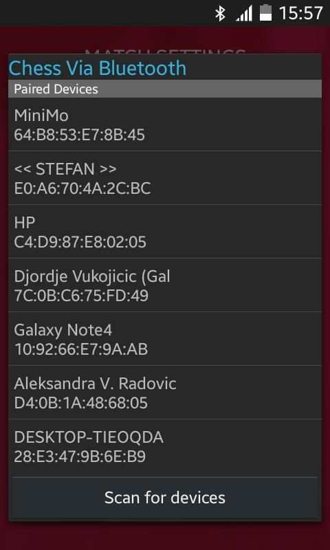 Chess Via Bluetooth screenshot 2